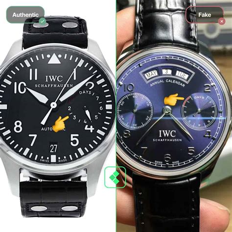 iwc real vs fake|iwc knockoff watches.